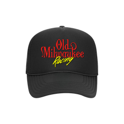RACING BLACK TRUCKER HAT