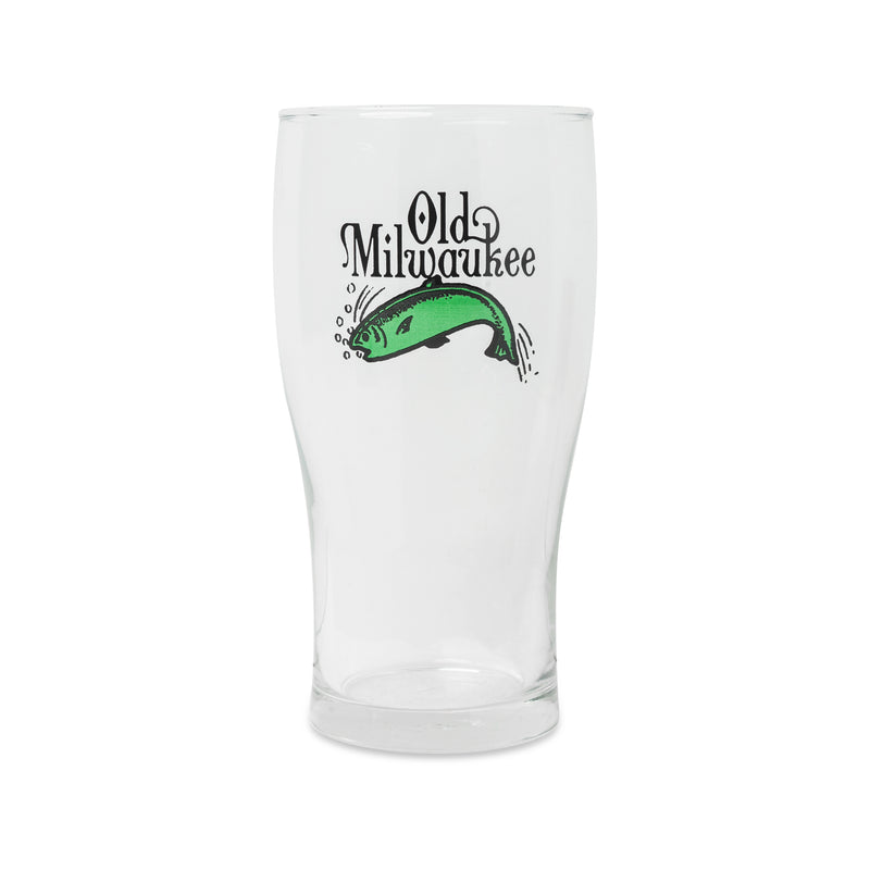 Old Mil Green Trout Pub Glass