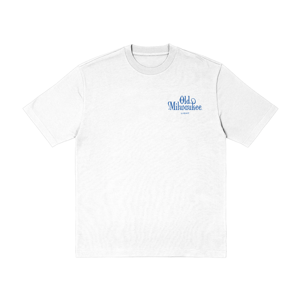 OLD MILWAUKEE LIGHT WHITE TEE