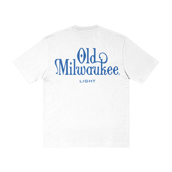 OLD MILWAUKEE LIGHT WHITE TEE